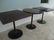 3 Cast Iron Pedestal Wood Top Table - 2