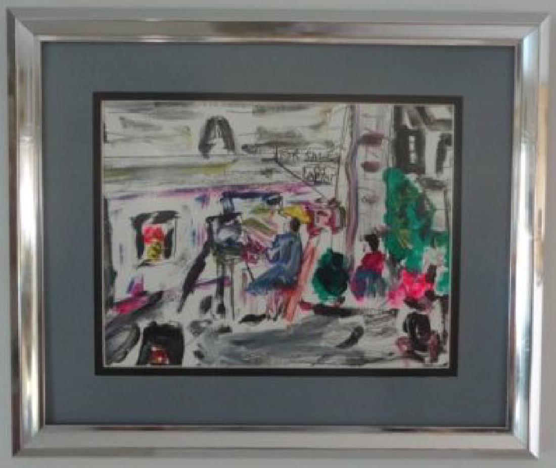 Original Street N York Impressionism Plain Air Painting (1 of 1)