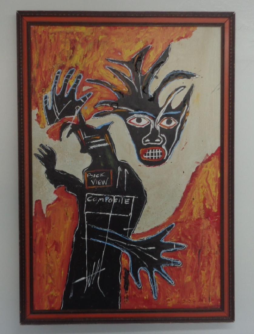 Rare Large Original Street Art Painting Signed on Back (1 of 7)