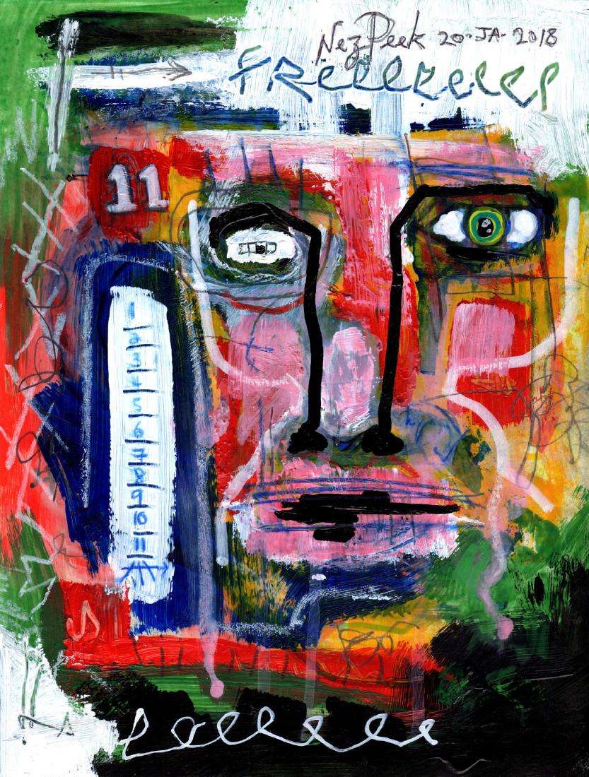 Original Nez Peek Outsider Art Dada Expressionist (1 of 1)