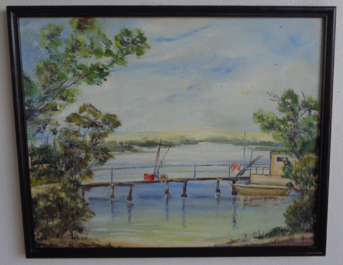 Fisherman House Original oil painting on canvas board. (1 of 5)