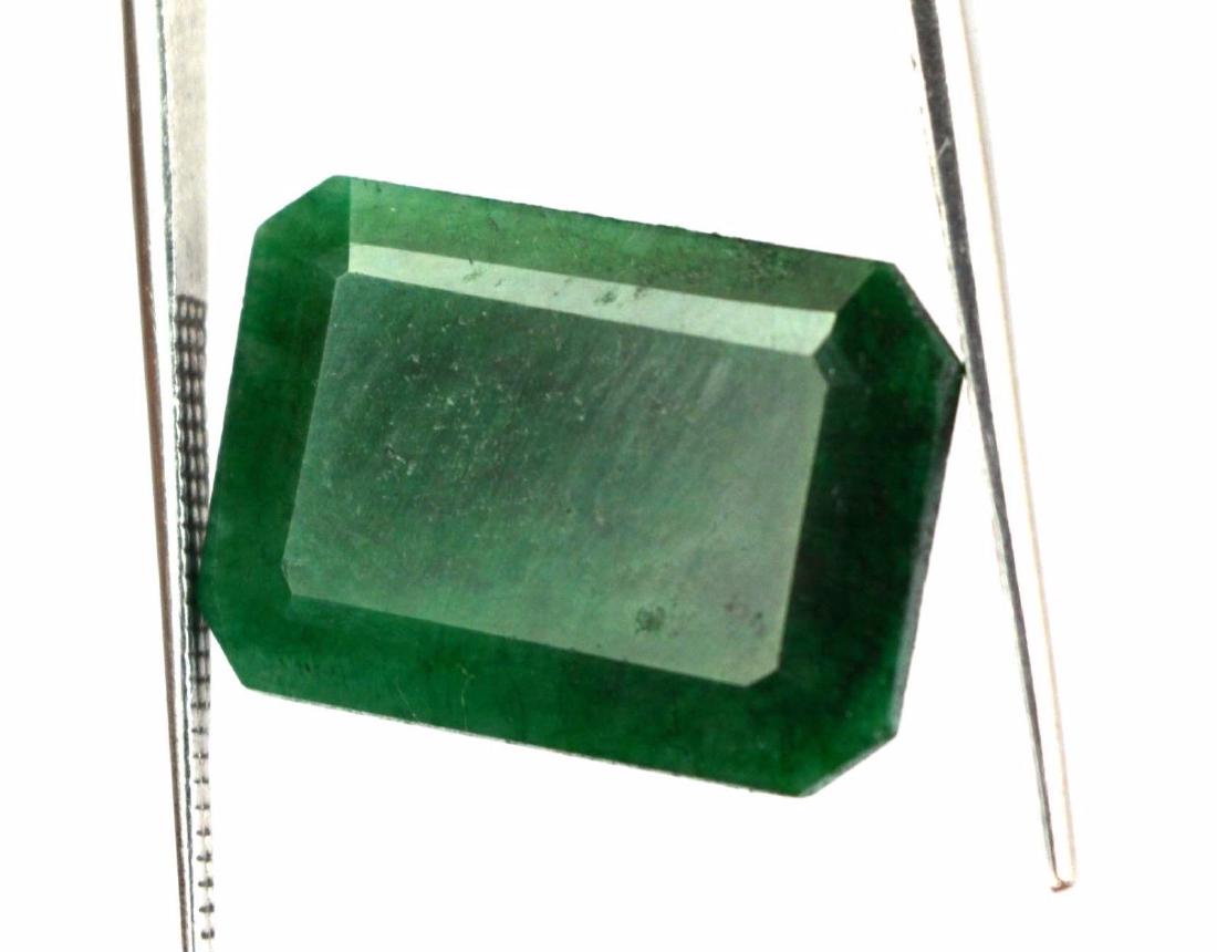 12.50 Ct Natural Emerald Cut Colombian Green Emerald (1 of 3)