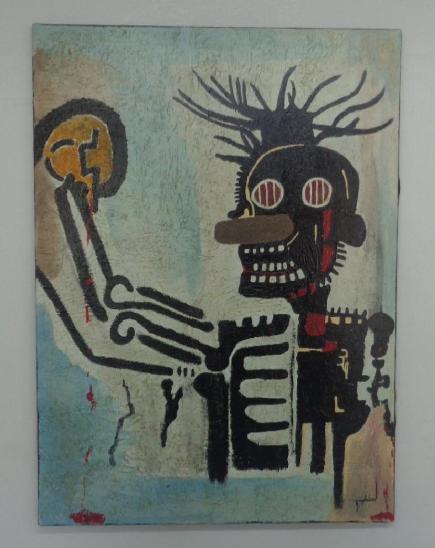 Large Original Street Art Painting Signed on Back. Appr (1 of 4)