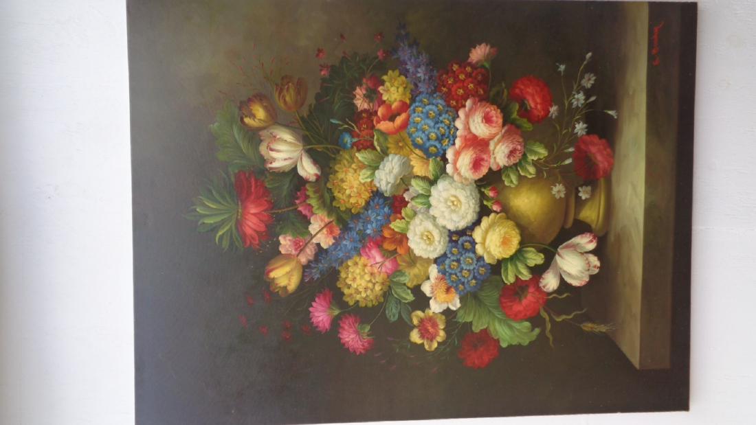 Large Hand Painted Oil Painting CANVAS -36x48 (1 of 4)