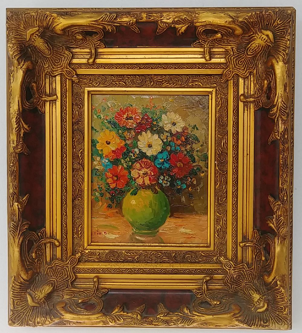 Original Tick Painting Signed on Extra Heavy Wood Frame (1 of 4)