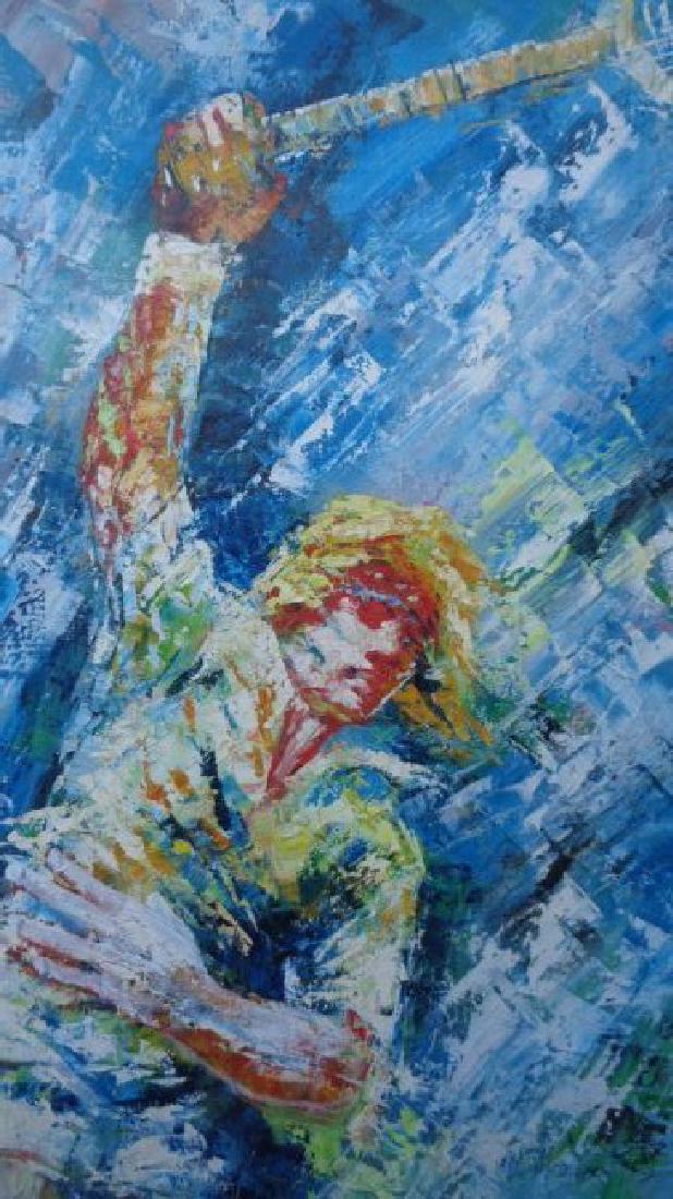 Modern Contemporary Original Large Oil Painting (1 of 3)