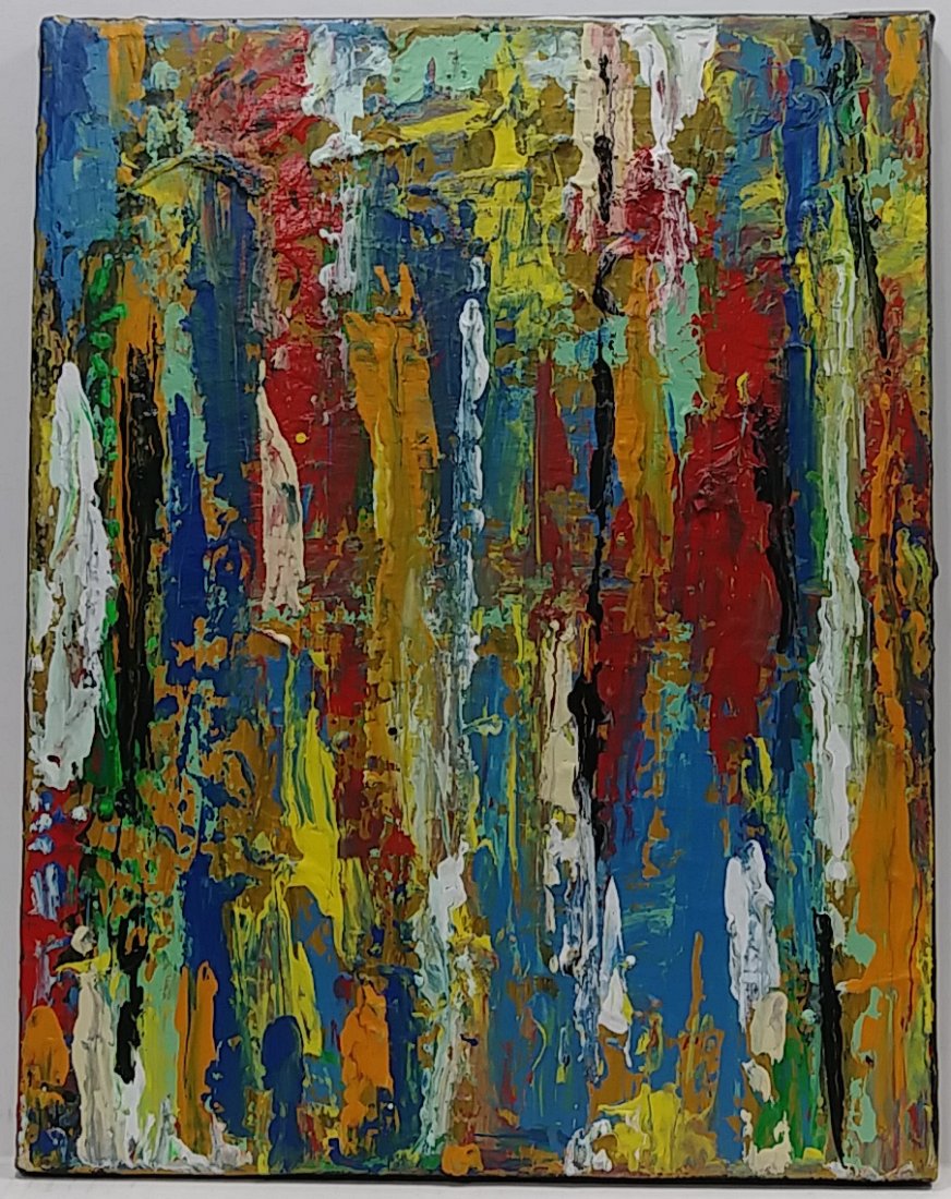 Modernist Minimalist Abstract Painting Signed: Modernist Minimalist Abstract Painting Signed. Approx Painting Size: 18 x 14 x 1 in