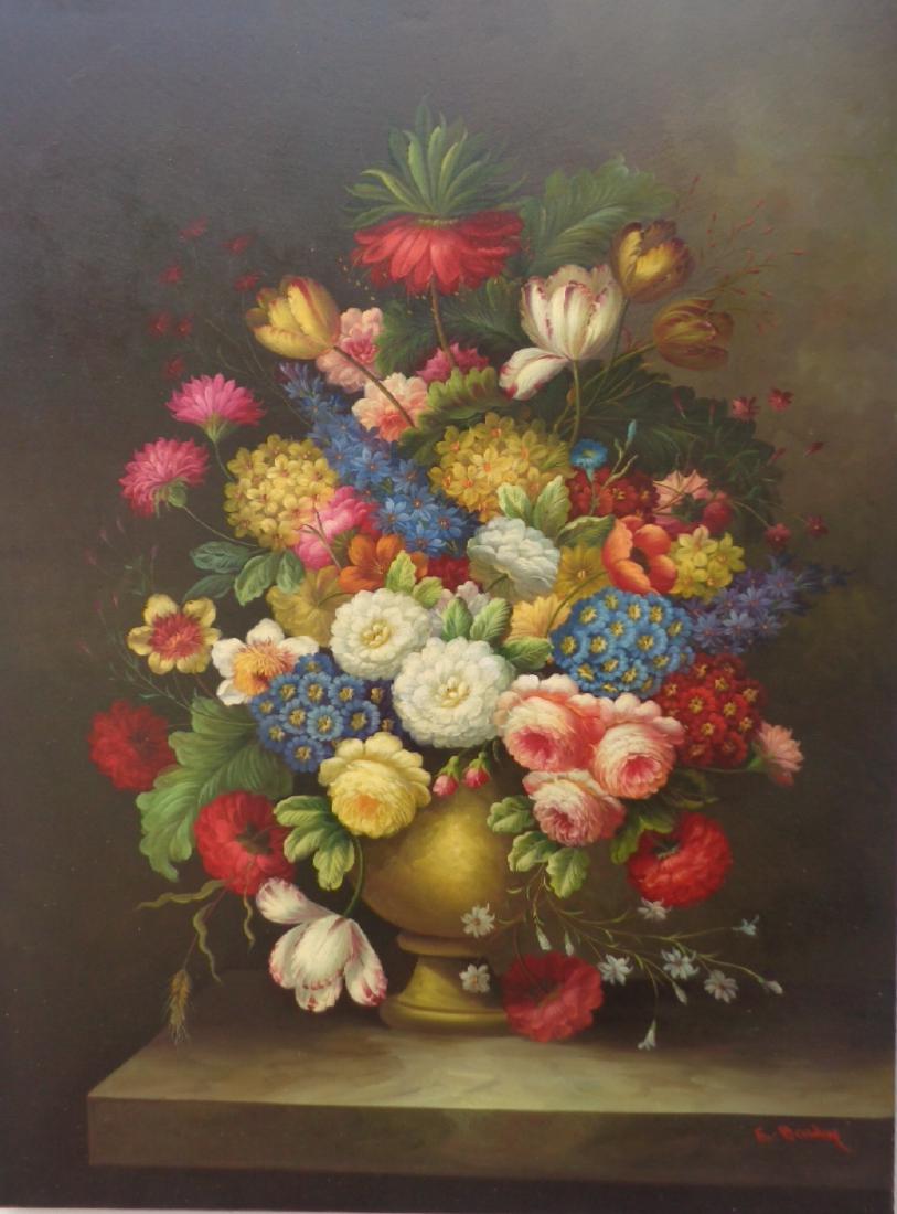 Large Hand Painted Oil Painting CANVAS -36x48 (1 of 4)