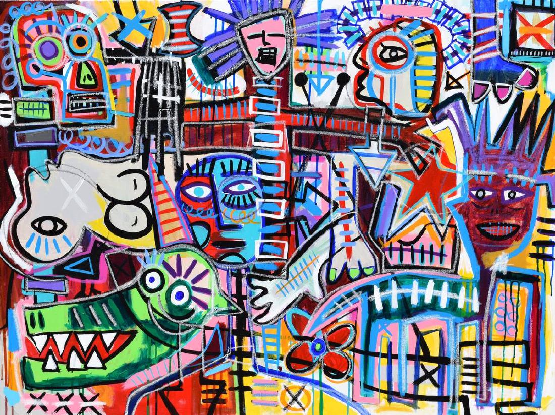 Jean-Michel Basquiat New York Street Art Painting (1 of 4)