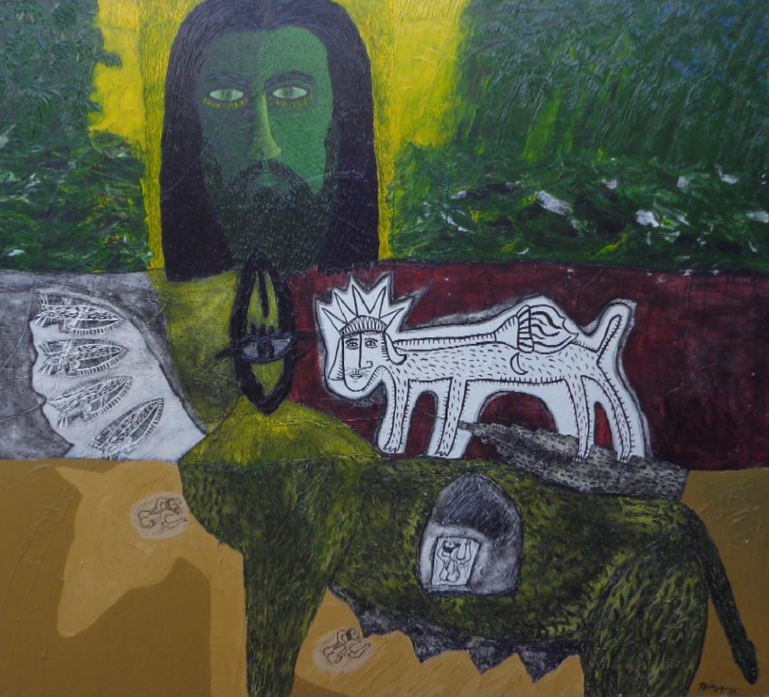 Large Painting Cuban Artist Michel Blazquez - Ciclo De (1 of 10)