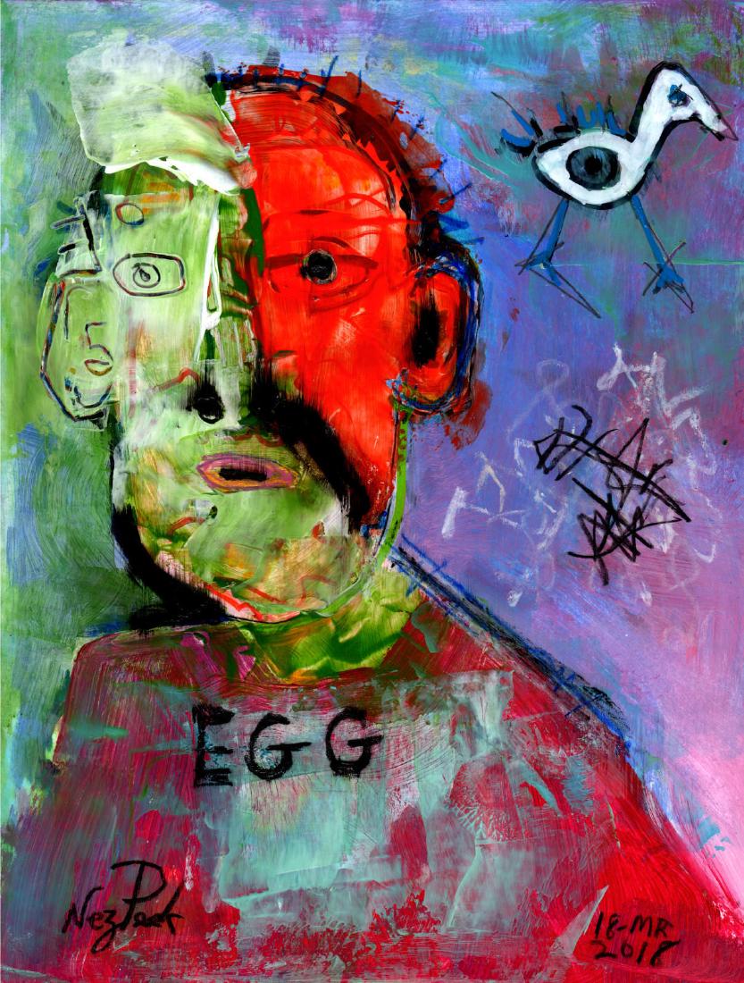 Original Nez Peek Outsider Art Dada Expressionist (1 of 1)