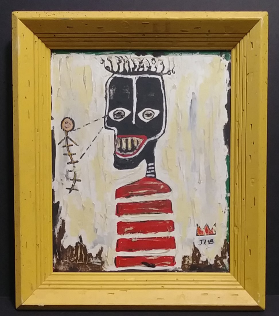 Jean Michel-Basquiat Signed (Amer,1960-1988)Untitlitled (1 of 8)