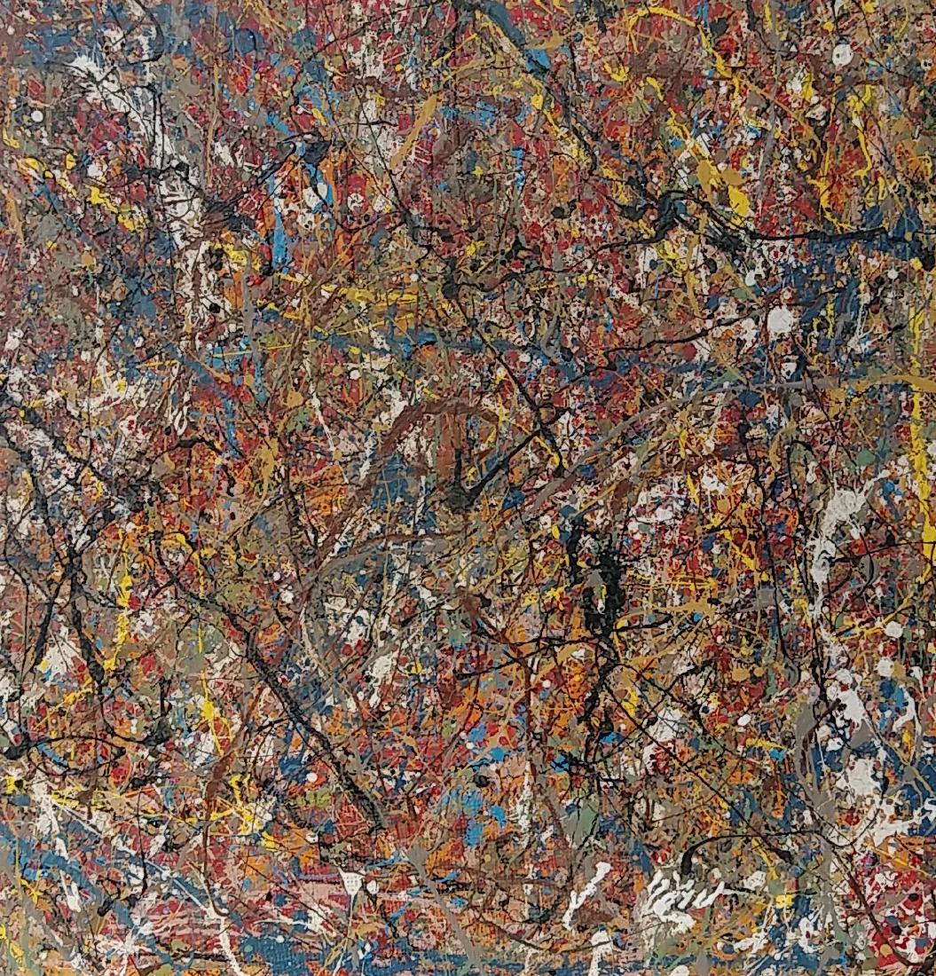 Original Large Abstract Painting Signed W/COA (1 of 6)