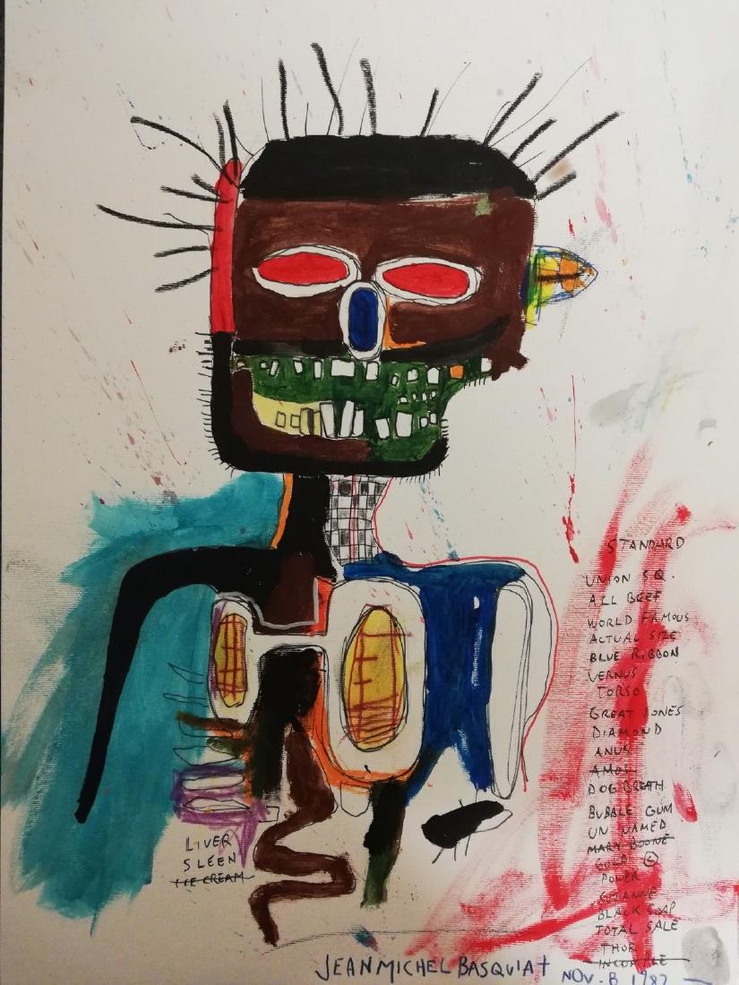 Figure After Jean-Michel Basquiat- Mixed Media (1 of 6)