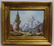 Vintage Alpine Mountain Oil Painting Signed Haller