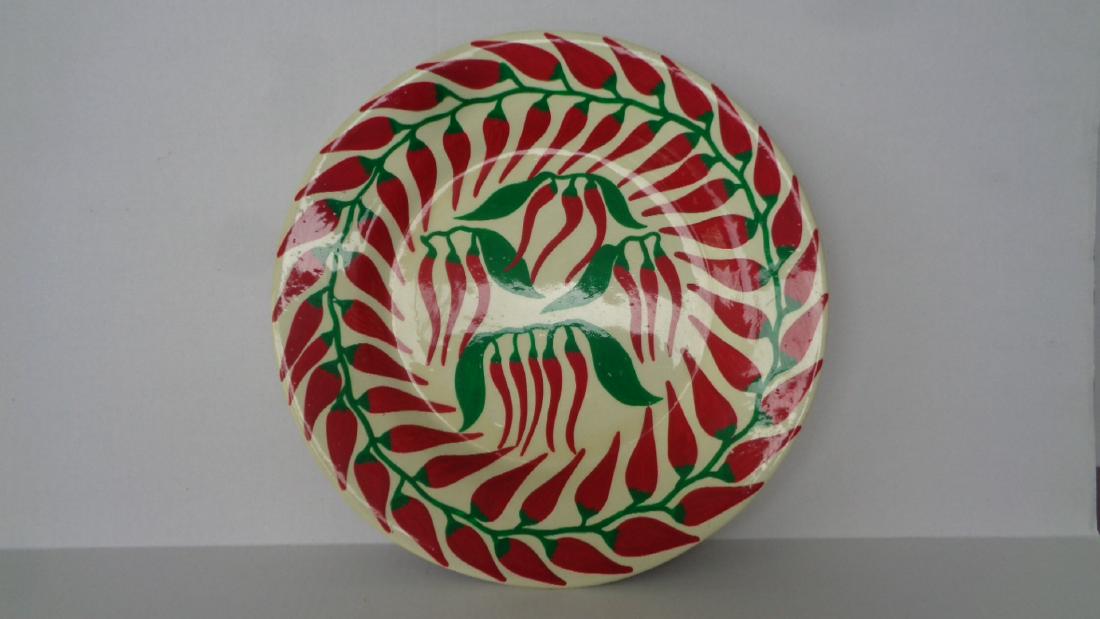 Chile Design Ceramic Wall Plate 16"1/2: Chile Design Ceramic Wall Plate 16"1/2 - Weight: 4.5 Lbs