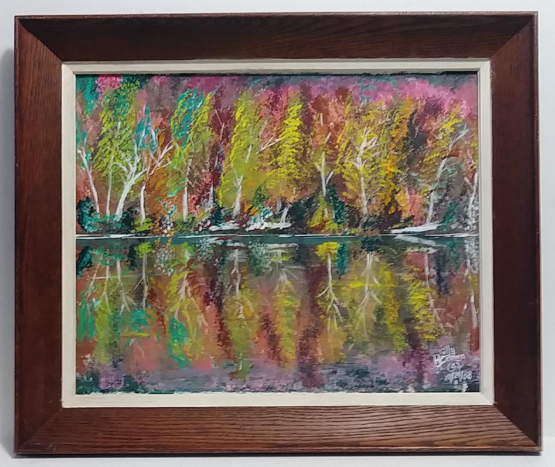 Original Billy Brown Vintage Framed Oil Painting (1 of 3)