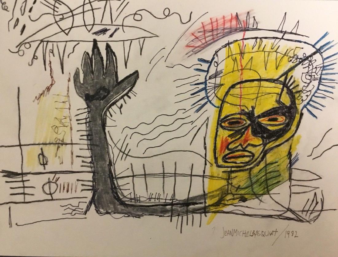 Hand After Jean-Michel Basquiat- Mixed Media (1 of 1)