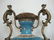 Blue Turquoise Porcelain Vase Lady Handle Bronze Mounts - 2