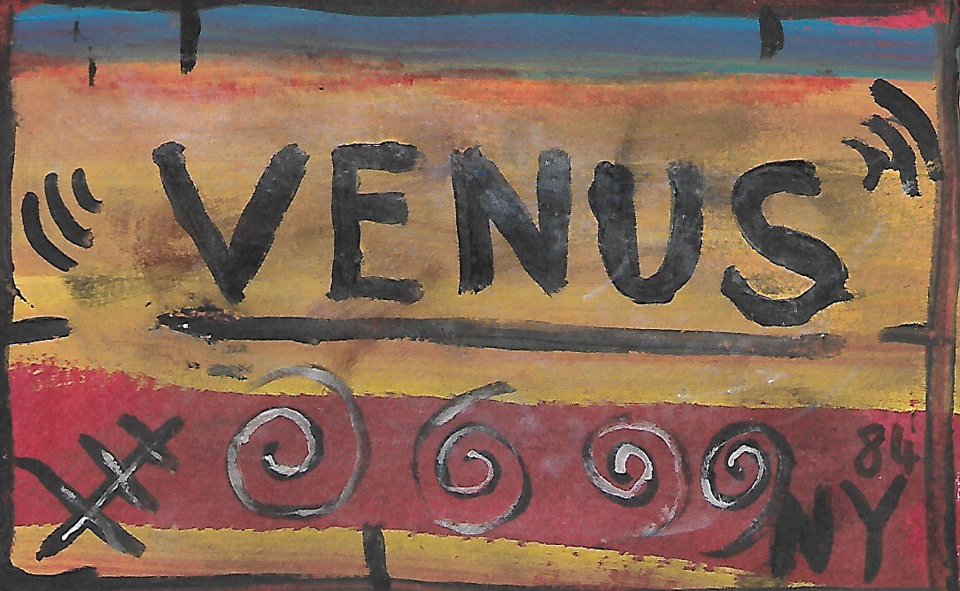 JMB Signed - VENUS - Small Painting Postcard.: JMB Signed - VENUS - Small Painting Postcard.