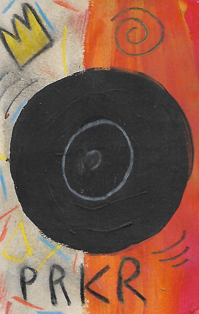 JMB Signed - PRKR - Small Painting Postcard. (1 of 2)