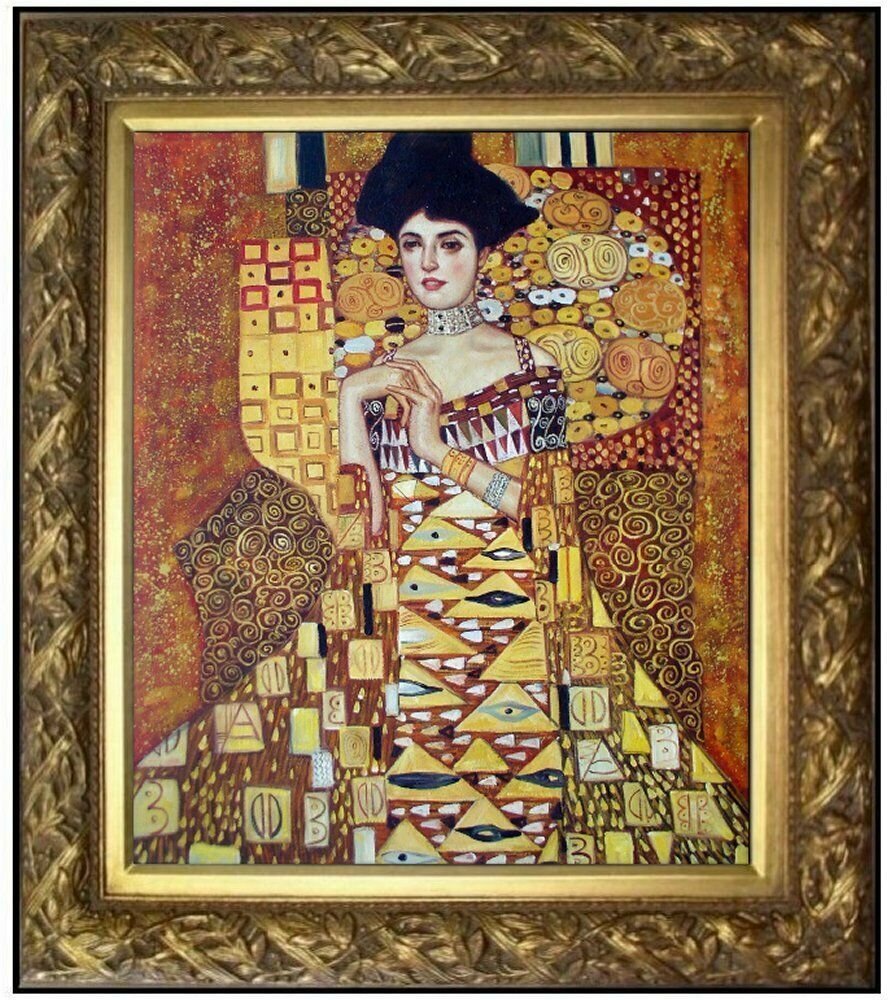 Framed After Gustav Klimt Adele Bloch Oil Painting (1 of 2)