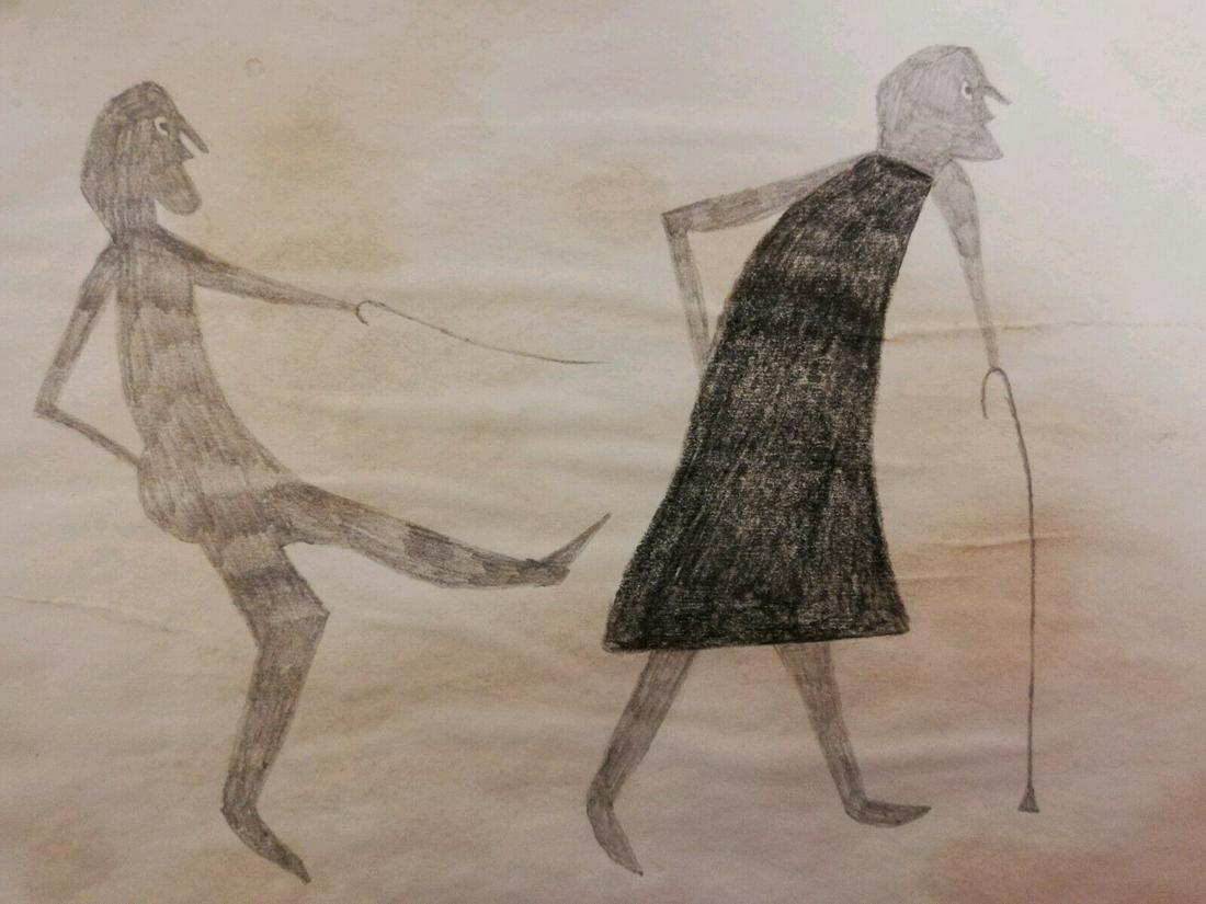 Bill Taylor Outsider Artist Painting on Paper: Bill Taylor Outsider Artist Painting on Paper. Size: 11 x 8 inches. Watercolor on paper.This work is being offered as-is, as in manner of or as after the artist. William -Bill- Traylor (April 1, 1853�