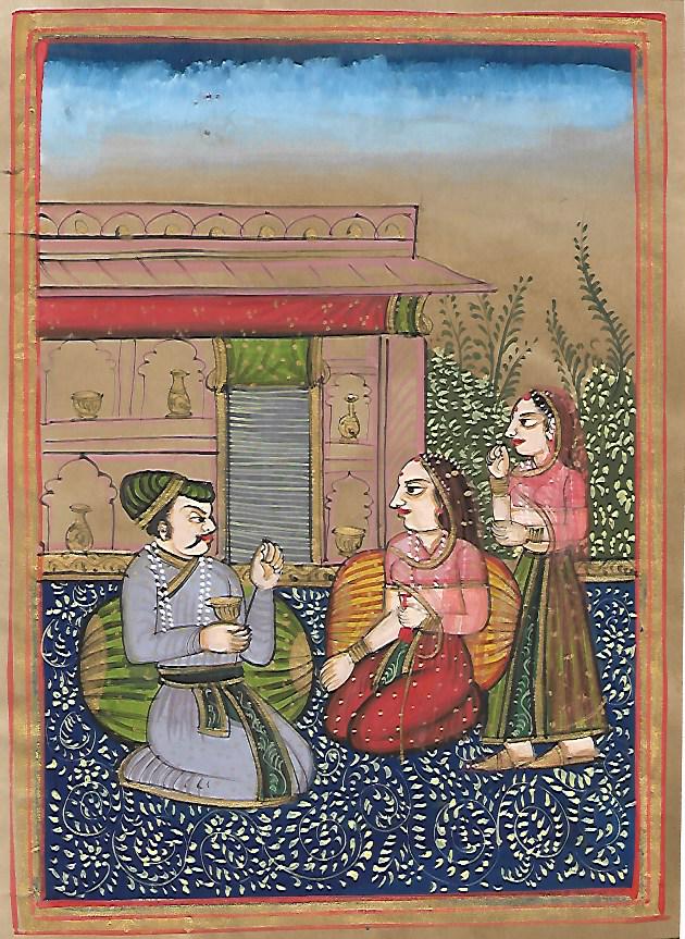 Moghul Badshah Emperor Harem Painting: Moghul Badshah Emperor Harem Painting on Paper - Size: Art Work: 6 1/4 x 8 3/4 inches. History & Origin. Before the rise of the Mughal Empire in India, the Delhi Sultanate ruled over most parts of the