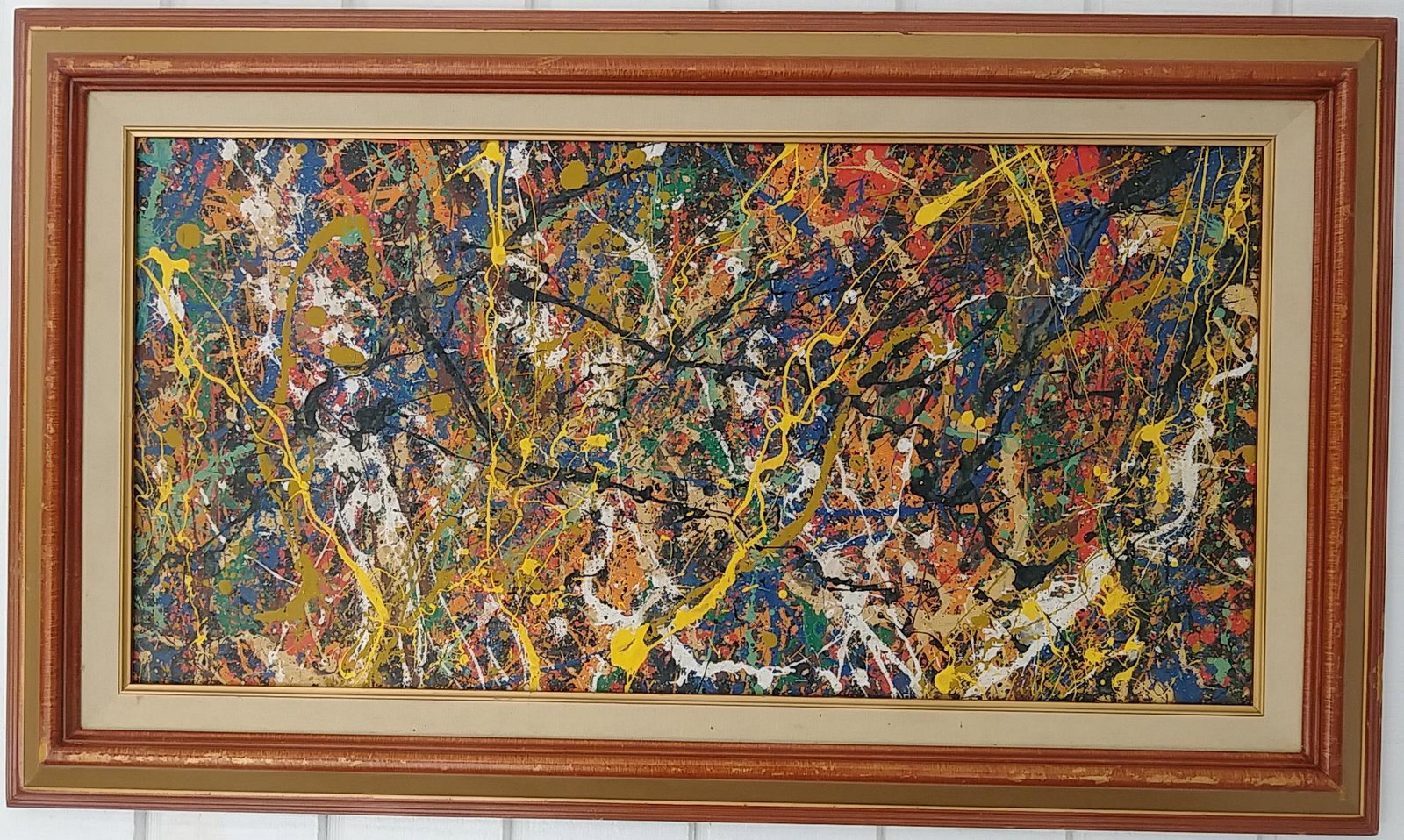Jackson Pollock Framed Contemporary Abstract Painting (1 of 5)