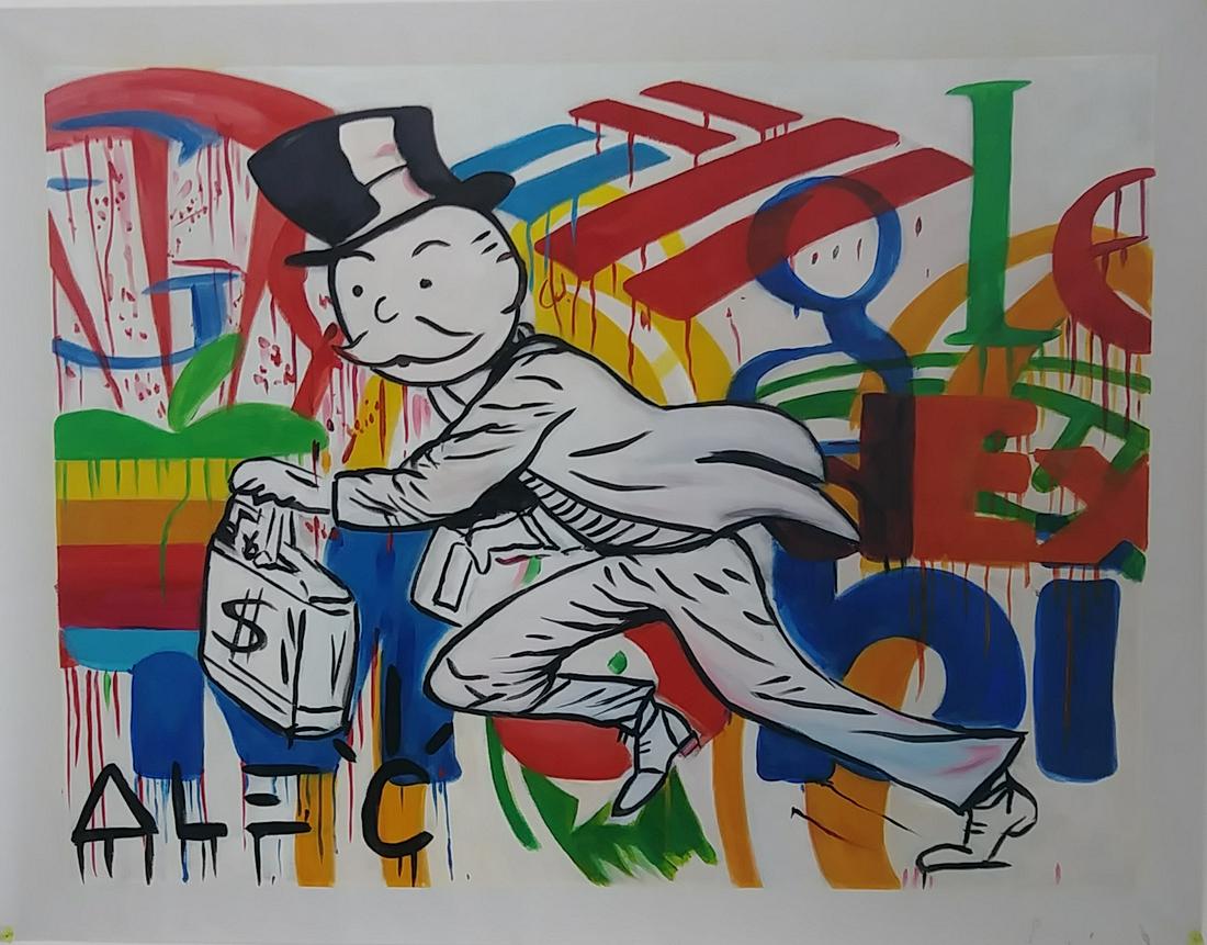Alec monopoly Oil Painting on Canvas (1 of 3)