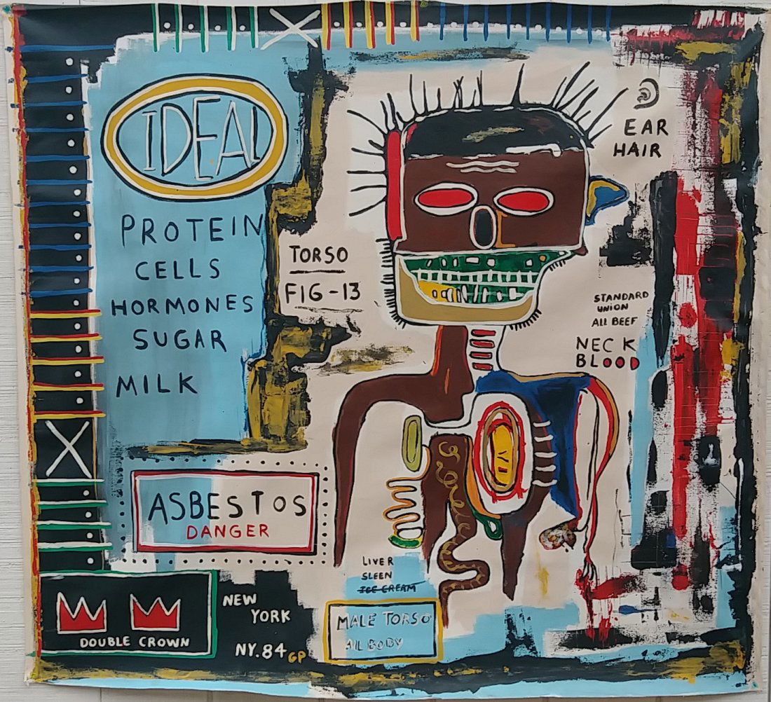 Large Jean Michel-Basquiat N York Art Painting (1 of 10)