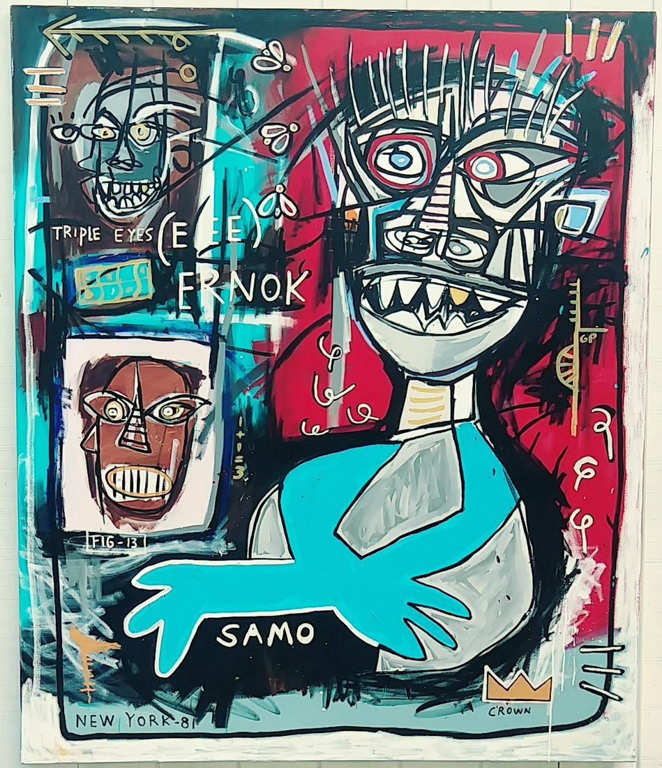 Large Abstract Expressionism N York Art Painting on Cav (1 of 8)