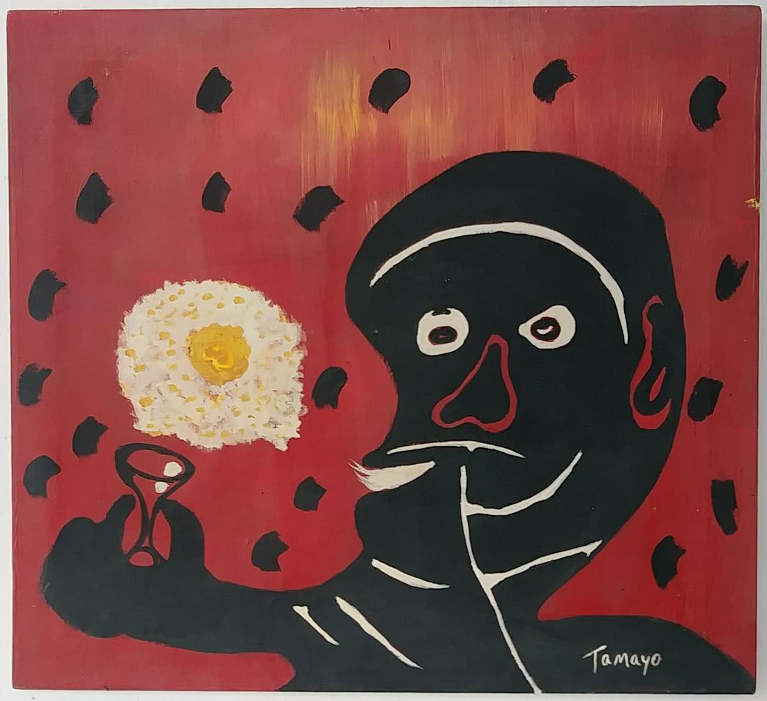 Signed Tamayo 20th Century Modern Painting on Canv (1 of 3)