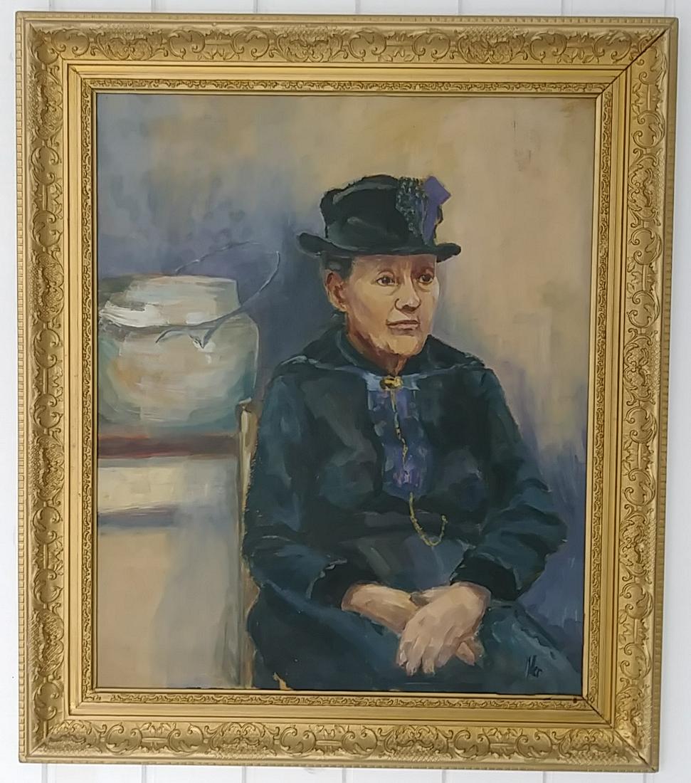 Original Signed Old Oil Painting on CardBoard (1 of 7)