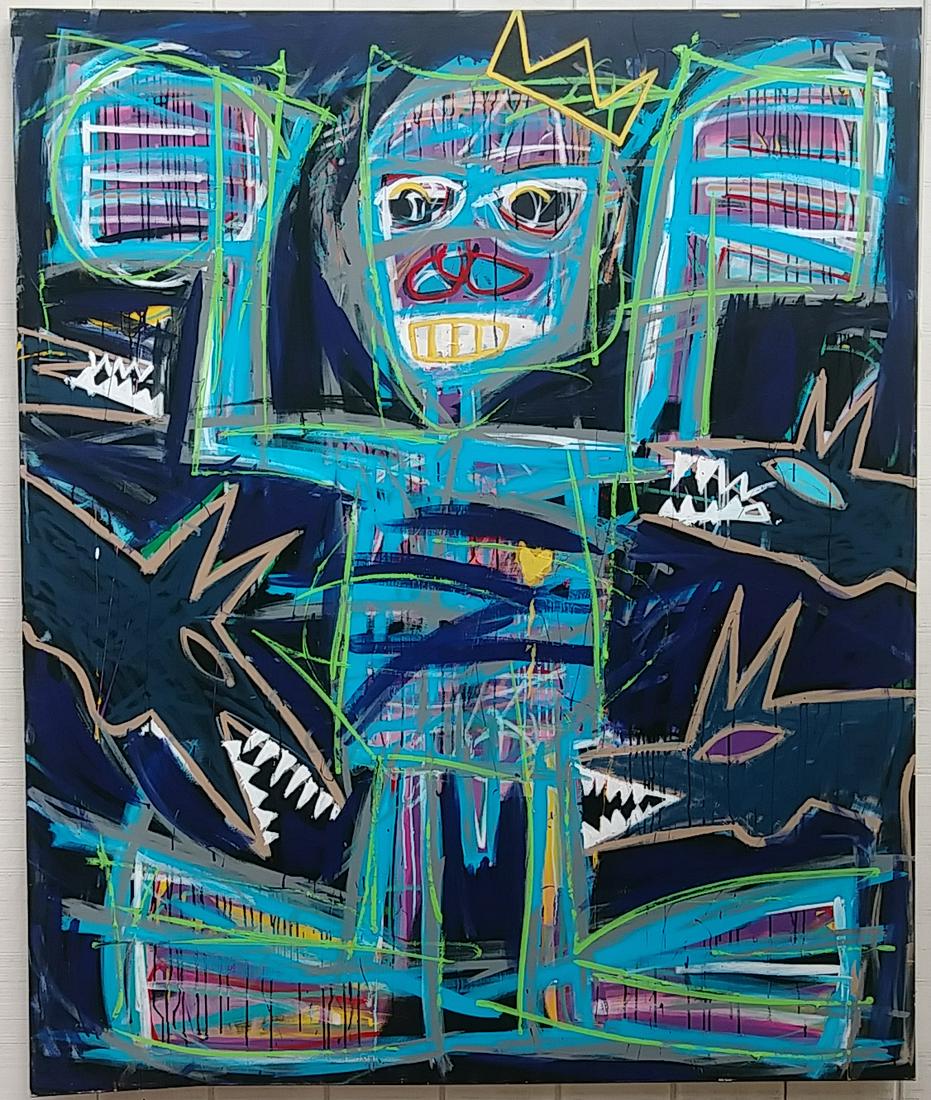 XXL Large Abstract Expressionism N York Art Painting (1 of 6)