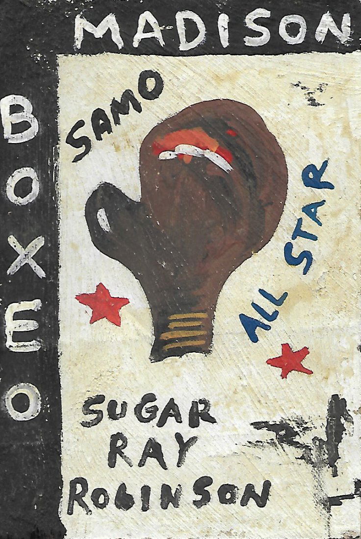 JMB Signed Painting - Sugar Ray Robinson (1 of 2)