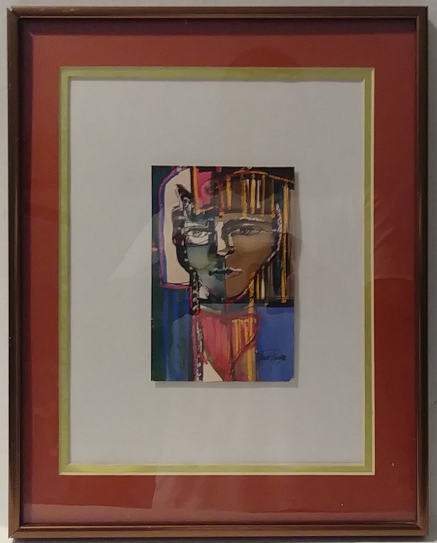 Signed J. Rivera Modernist Painting (1 of 3)