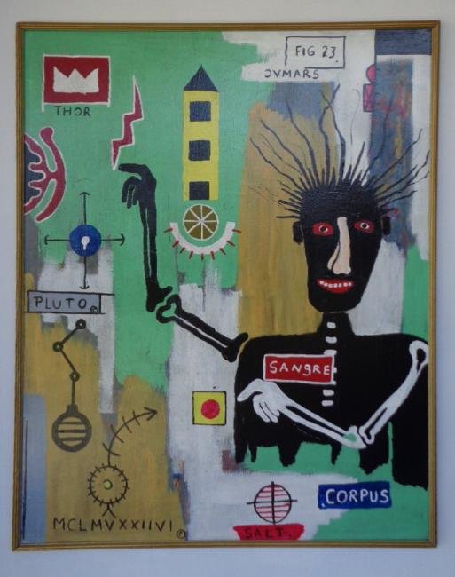 Large Painting on Canvas New York Painting Signed (1 of 6)