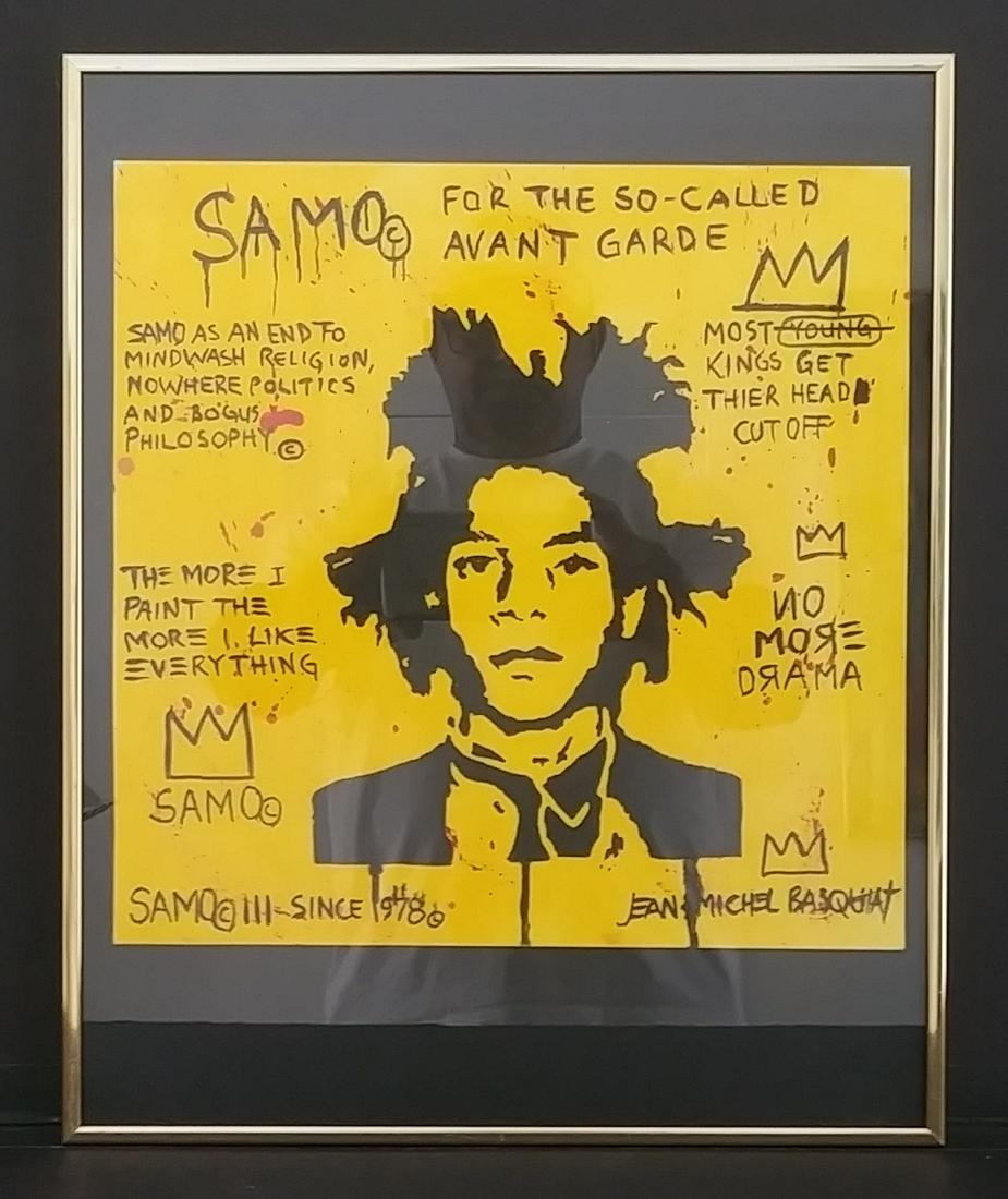 Jean-Michel Basquiat - Framed Painting- Underglass (1 of 4)