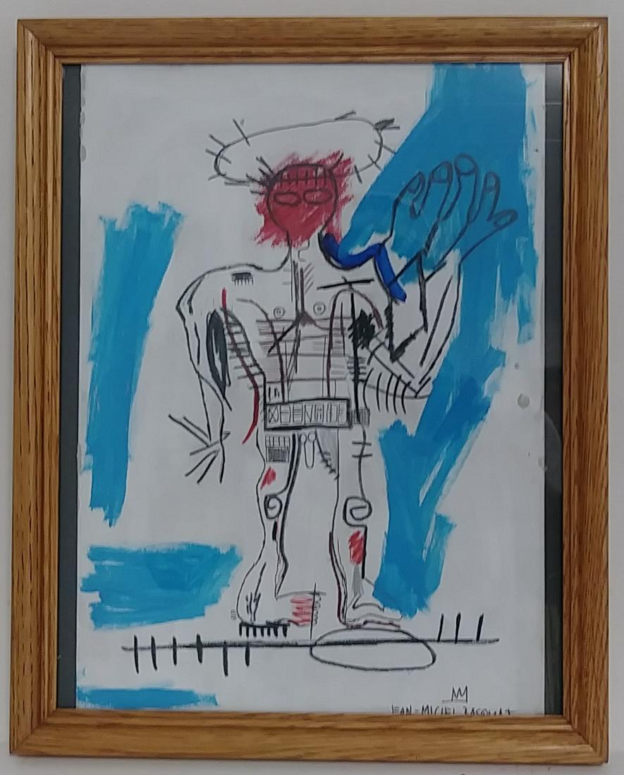 Jean-Michel Basquiat - Framed Painting- Underglass (1 of 4)