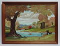 Vintage L.Hollister (Ame)Oil Painting Old Country Barn