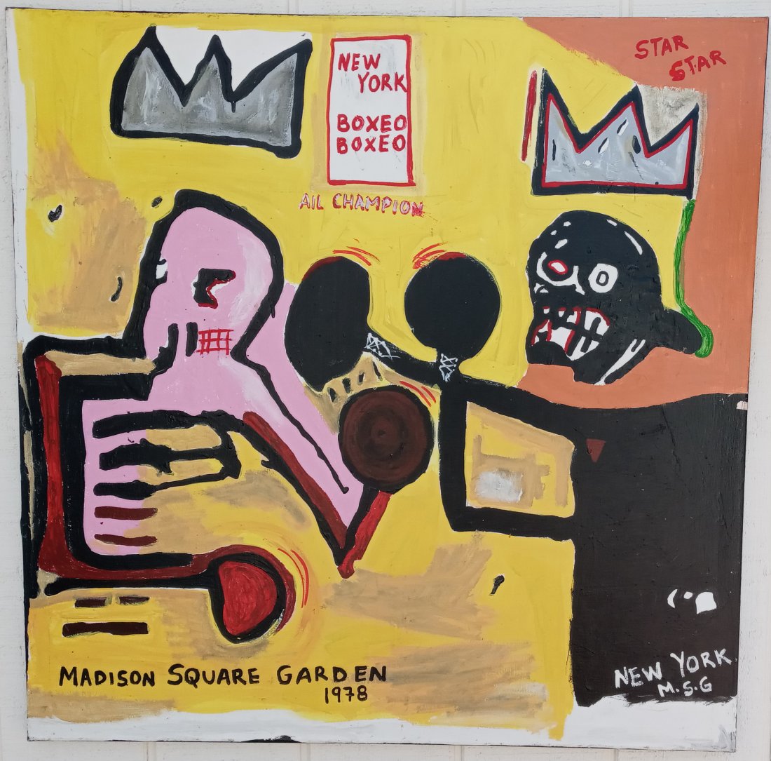 Jean-Michele Basquiat NYC Street Painting Square Garden (1 of 4)