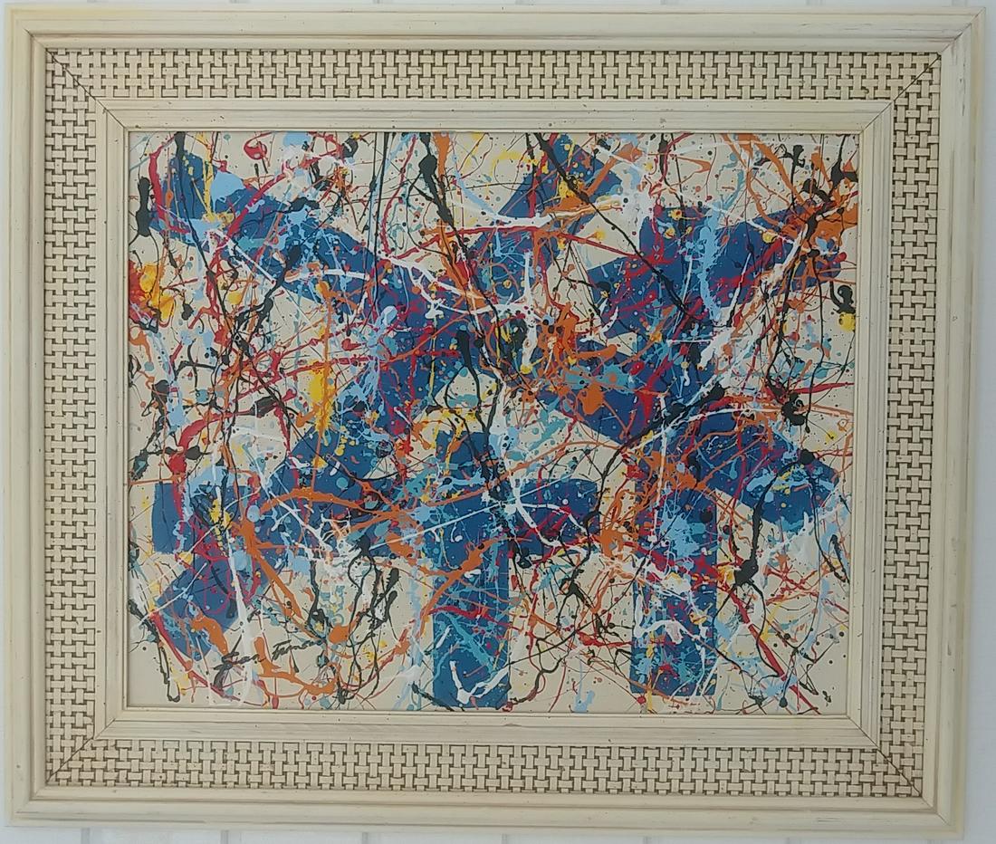 Signed San Francis Abstract Modernist Painting (1 of 5)