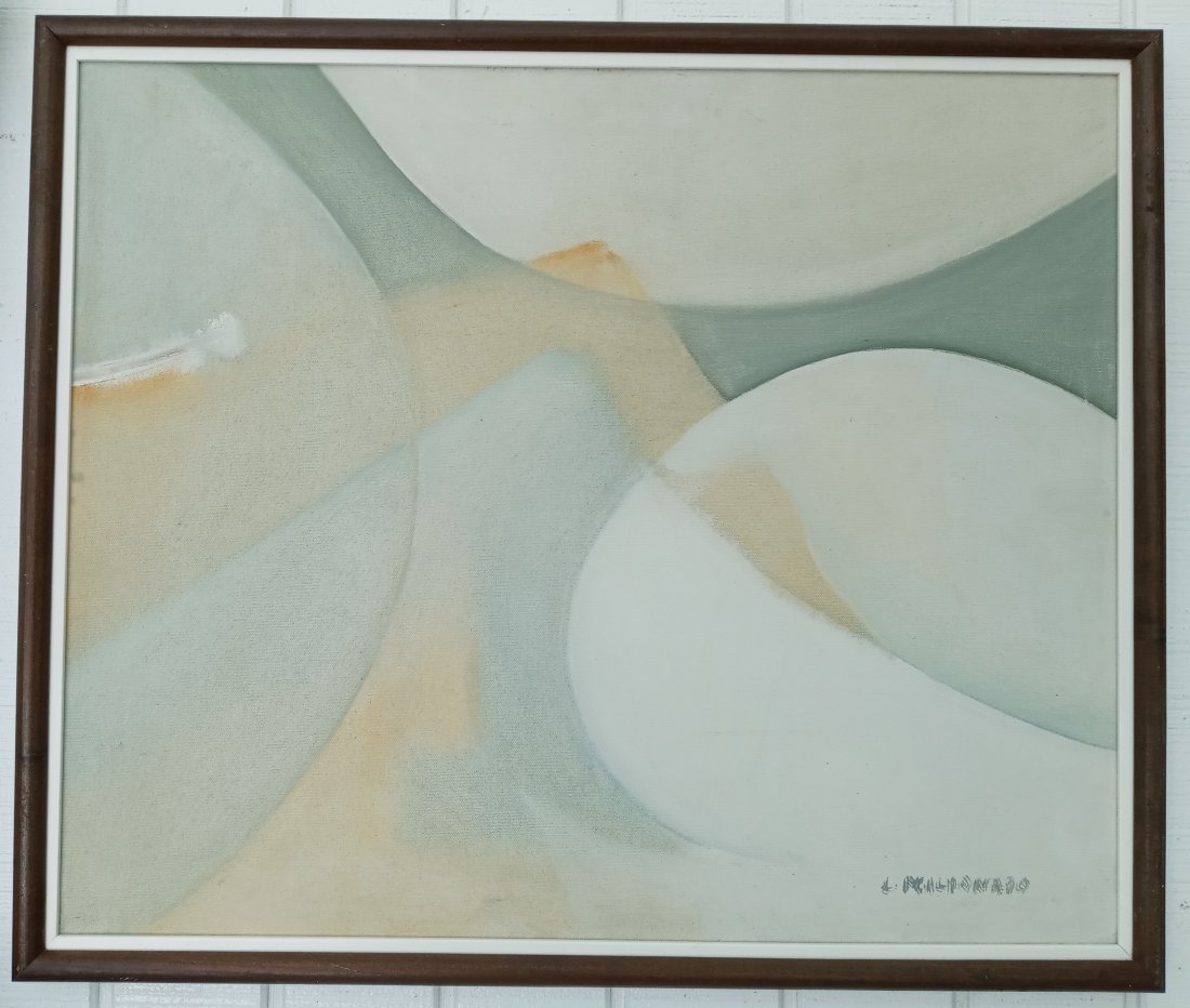 Mid Century Abstract Expressionism Signed Painting (1 of 5)