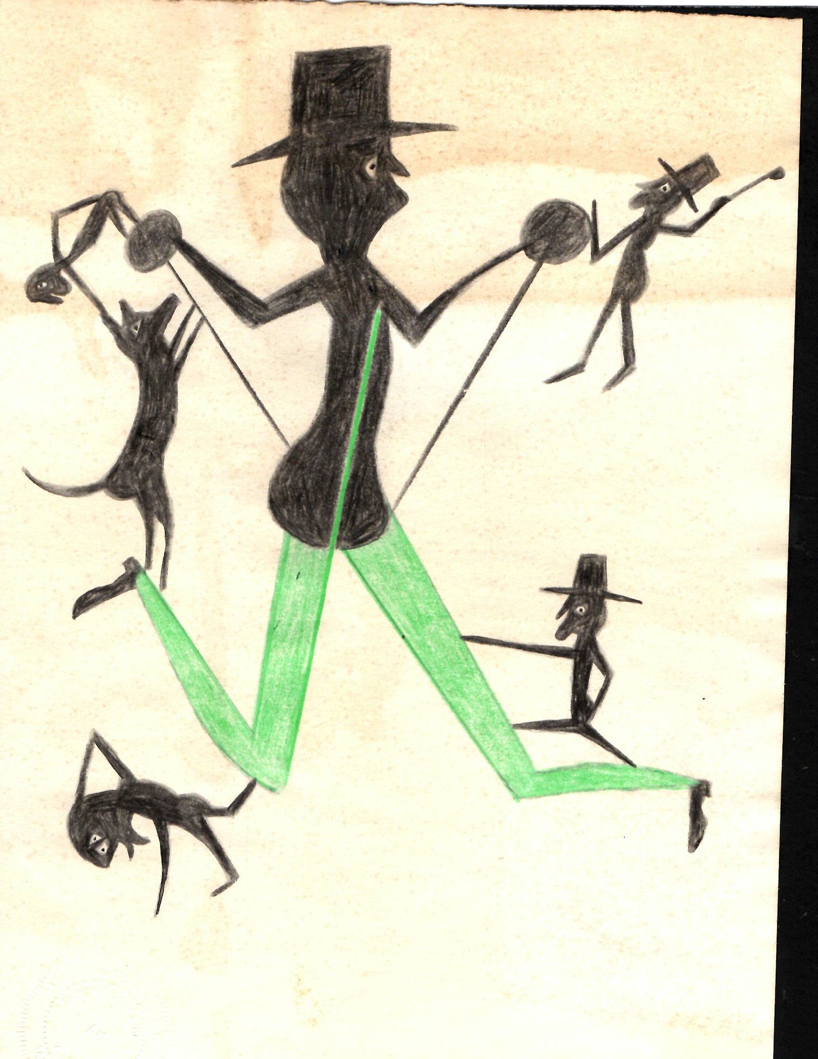 Bill Taylor Drawing Painting on Paper. Embossed Stamped (1 of 1)