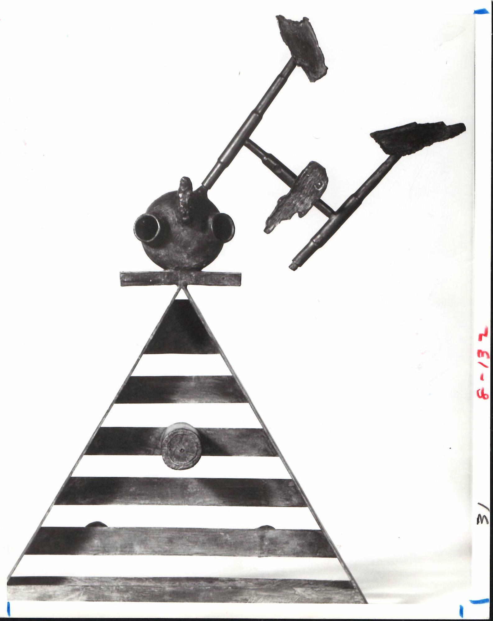 1981 Photography Model of Joan Miro's Sculpture -Person (1 of 2)