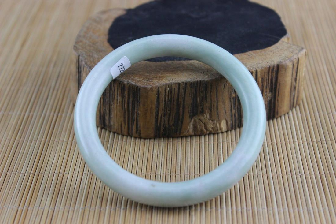 Certificated Natural Jade  Jadeite Hand-Carved Bracelet (1 of 2)