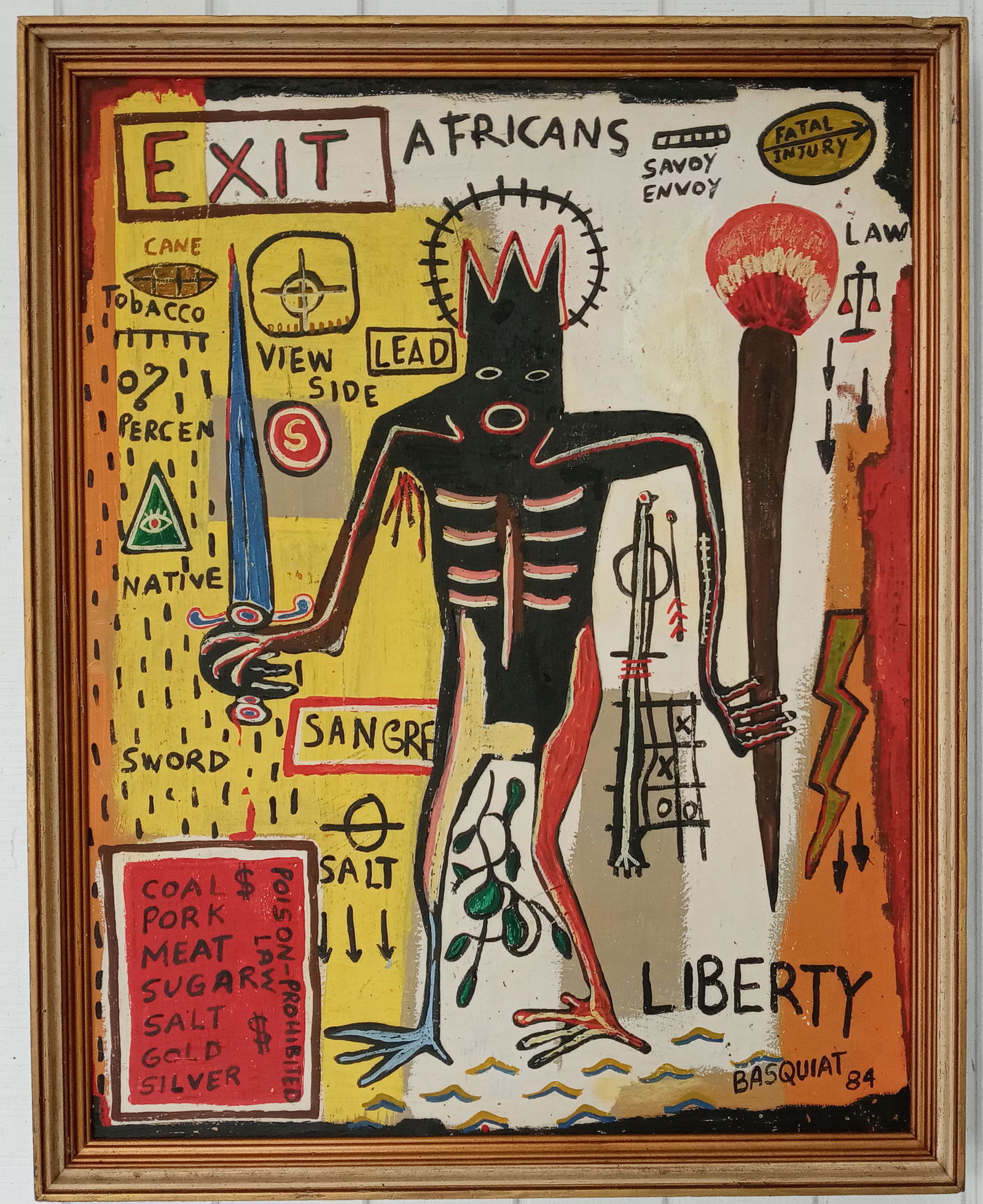 Jean-Michele Basquiat - Africans - Samo Painting (1 of 11)