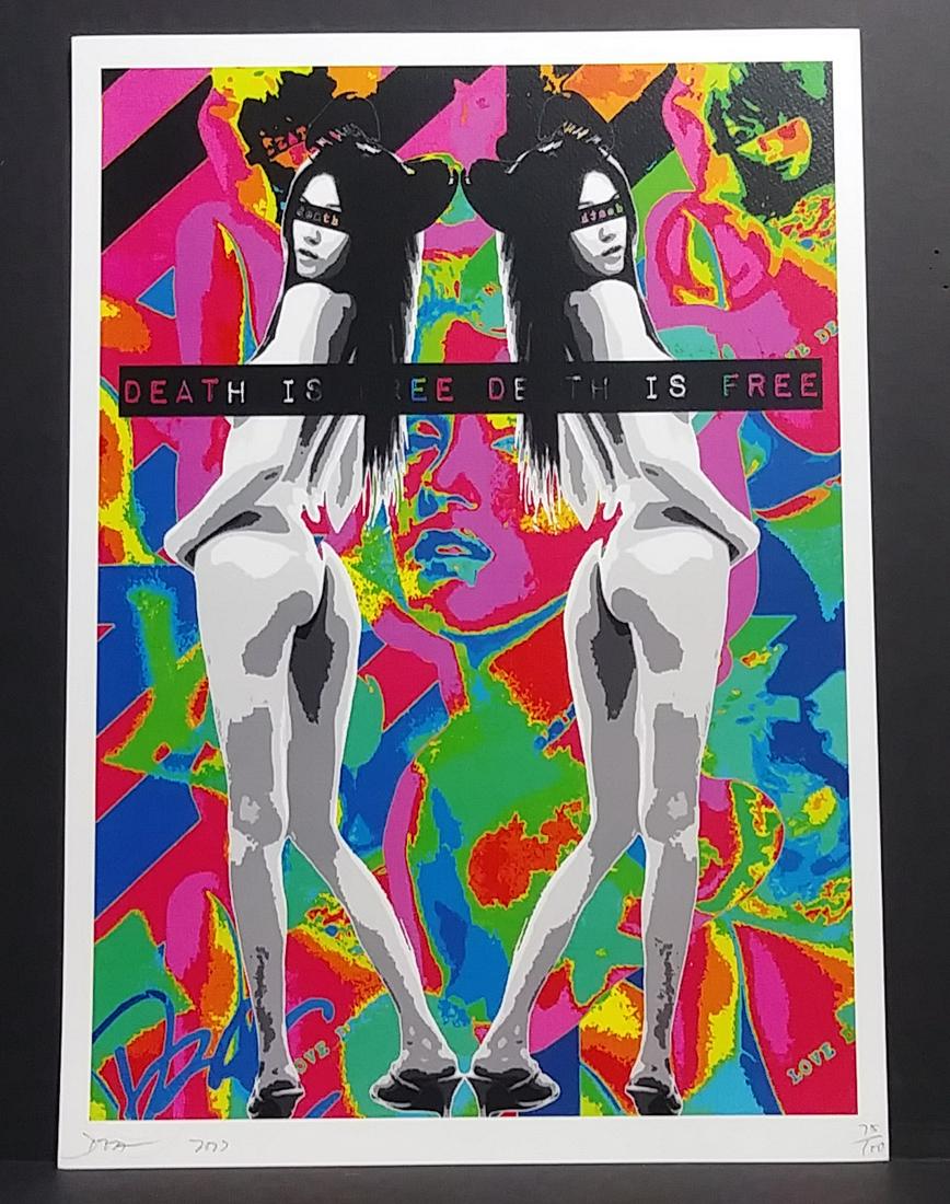 Pop Art Lithograph Print W/Certificated of Authenticity: Pop Art Lithograph Print W/Certificated of Authenticity. Size: 12 1/2 x 17 1/2 Inches. Excellent Condition. See photos.