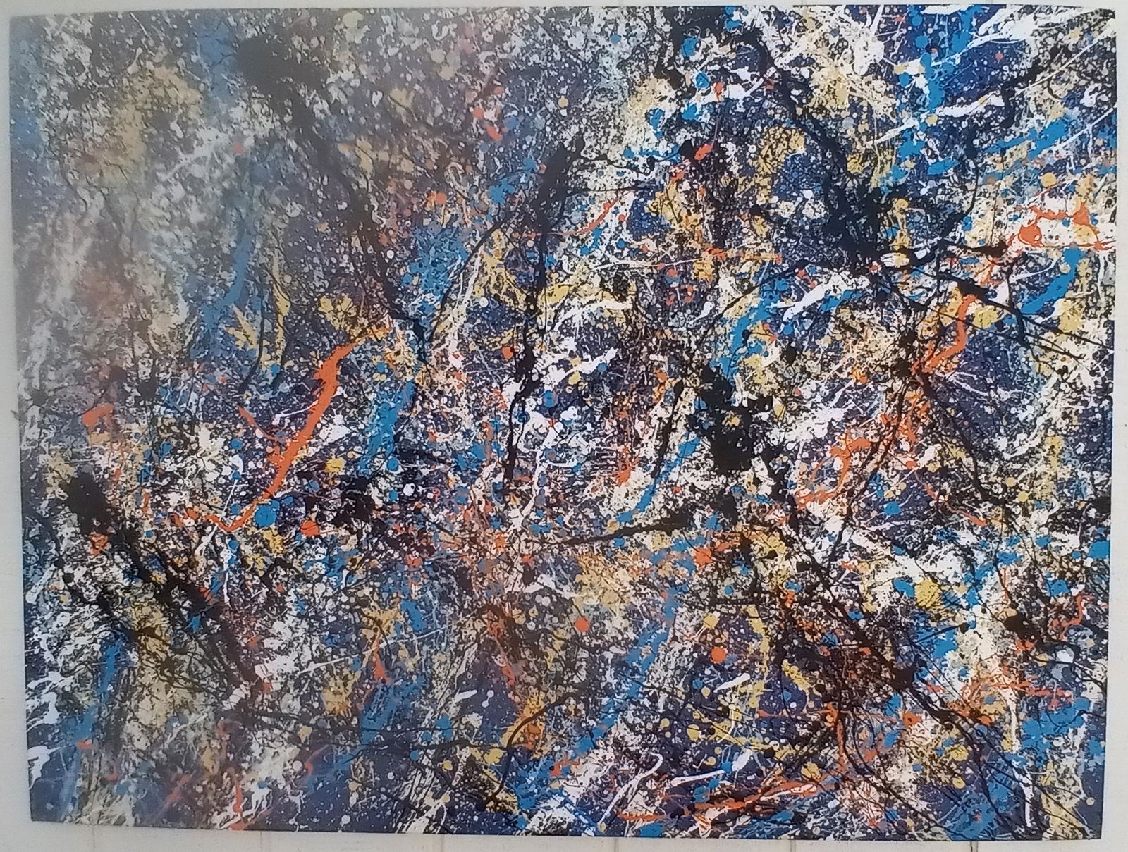 XXL JACKSON POLLOCK AFTER,ABSTRACT MODERNIST PAINTING (1 of 5)